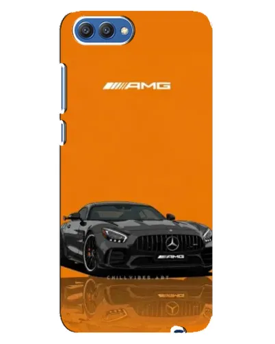 Чехол для Huawei Honor 10 (COL-AL00) с картинкой «Оранжевый Mercedes AMG»