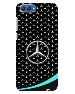 Чехол для Huawei Honor 10 (COL-AL00) с картинкой «Mercedes — бирюзовый акцент»