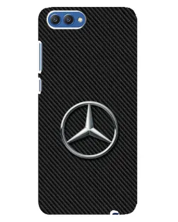 Чехол для Huawei Honor 10 (COL-AL00) с картинкой «Карбоновый Mercedes стиль»