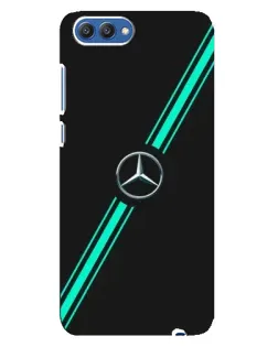 Чехол для Huawei Honor 10 (COL-AL00) с картинкой «Спортивные линии Mercedes»