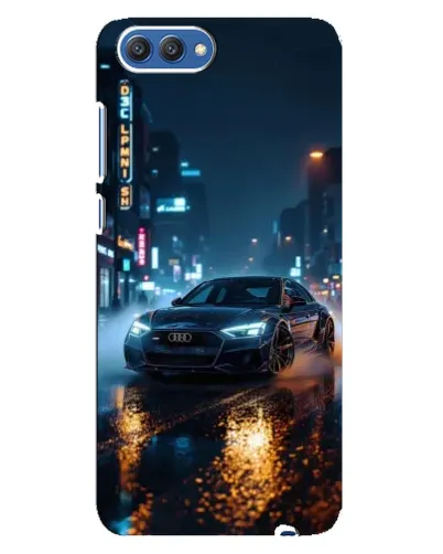 Чехол для Huawei Honor 10 (COL-AL00) с картинкой «Ночной город и Audi» Чехол для Huawei Honor 10 (COL-AL00) с картинкой «Ночной город и Audi»