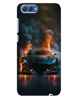 Чохол для Huawei Honor 10 (COL-AL00) з картинкою «Lamborghini димна естетика»