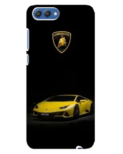 Чохол для Huawei Honor 10 (COL-AL00) з картинкою «Lamborghini жовтий акцент»