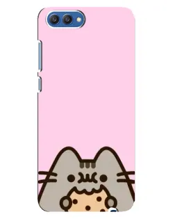 Чохол для Huawei Honor 10 (COL-AL00) з картинкою «Pusheen та печиво»