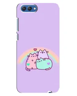 Чохол для Huawei Honor 10 (COL-AL00) з картинкою «Веселкові Пушини»