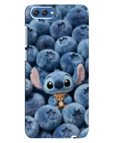 Чехол для Huawei Honor 10 (COL-AL00) с картинкой «Стич и голубика»