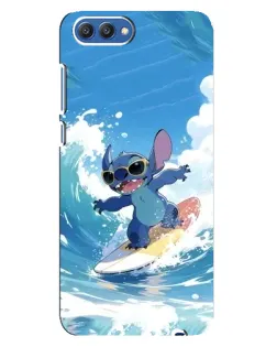 Чехол для Huawei Honor 10 (COL-AL00) с картинкой «Стич на волне»