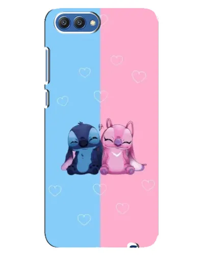 Чехол для Huawei Honor 10 (COL-AL00) с картинкой «Stitch и Angel Love»