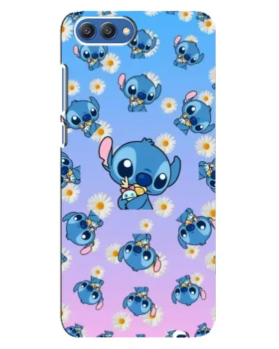 Чехол для Huawei Honor 10 (COL-AL00) с картинкой «Паттерн со Стичем»