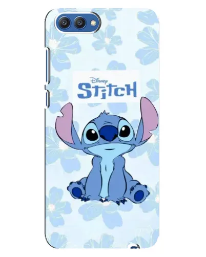 Чехол для Huawei Honor 10 (COL-AL00) с картинкой «Stitch среди цветов»