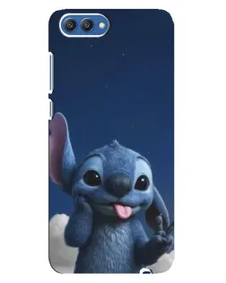 Чехол для Huawei Honor 10 (COL-AL00) с картинкой «Стич в облаках»