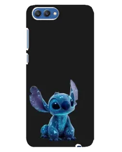 Чехол для Huawei Honor 10 (COL-AL00) с картинкой «Стич на черном»