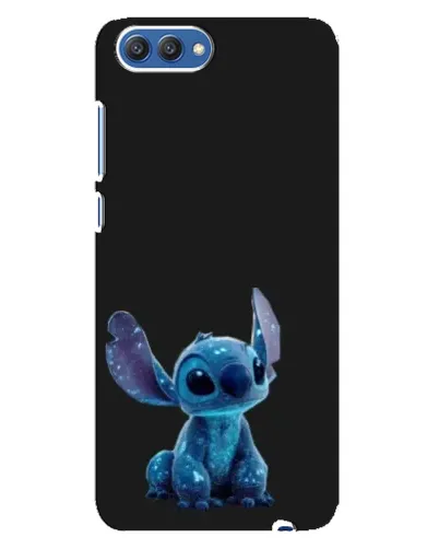 Чехол для Huawei Honor 10 (COL-AL00) с картинкой «Стич на черном»