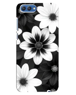 Чохол для Huawei Honor 10 (COL-AL00) з картинкою «Монохромні айстри»