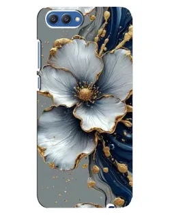 Чохол для Huawei Honor 10 (COL-AL00) з картинкою «Біла квітка та золотий флюїд» Чохол для Huawei Honor 10 (COL-AL00) з картинкою «Біла квітка та золотий флюїд»