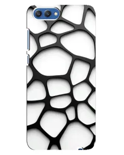 Чохол для Huawei Honor 10 (COL-AL00) з картинкою «Біла об'ємна сітка»