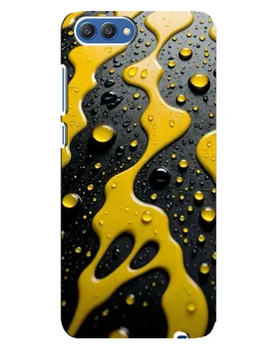 Чехол для Huawei Honor 10 (COL-AL00) с картинкой «Жидкое желтое золото»