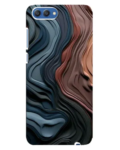 Чехол для Huawei Honor 10 (COL-AL00) с картинкой «Цветные волны каньона»