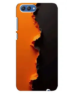 Чехол для Huawei Honor 10 (COL-AL00) с картинкой «Оранжевый разлом»