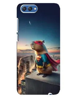 Чехол для Huawei Honor 10 (COL-AL00) с картинкой «Капи-мен супергерой»