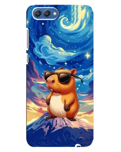 Чехол для Huawei Honor 10 (COL-AL00) с картинкой «Капибара Ван Гога»