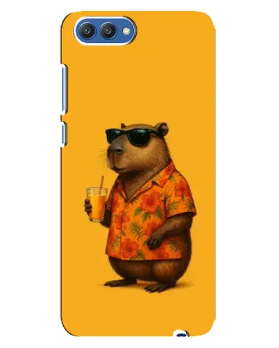 Чехол для Huawei Honor 10 (COL-AL00) с картинкой «Капибара на отдыхе»