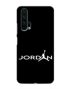 Чехол для Huawei Honor 20 Pro с картинкой «Jordan White Logo»