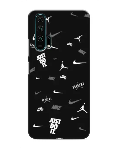 Чехол для Huawei Honor 20 Pro с картинкой «Nike Black Pattern» Чехол для Huawei Honor 20 Pro с картинкой «Nike Black Pattern»