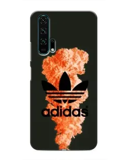 Чехол для Huawei Honor 20 Pro с картинкой «Оранжевый дым Adidas»