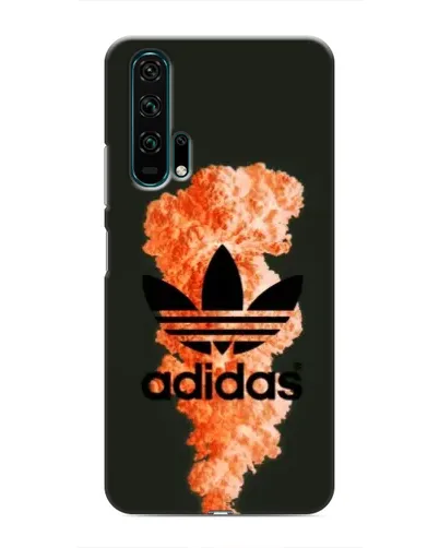 Чехол для Huawei Honor 20 Pro с картинкой «Оранжевый дым Adidas»