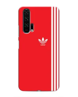 Чехол для Huawei Honor 20 Pro с картинкой «Красный минимализм Adidas»