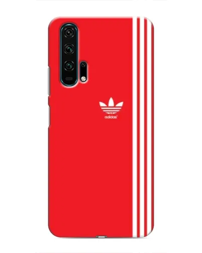 Чехол для Huawei Honor 20 Pro с картинкой «Красный минимализм Adidas»