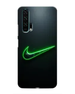 Чехол для Huawei Honor 20 Pro с картинкой «Неоновый контур Nike»