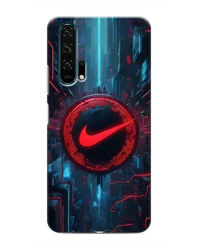 Чехол для Huawei Honor 20 Pro с картинкой «Техногенный стиль Nike»