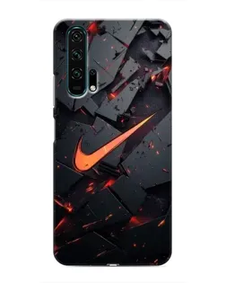 Чехол для Huawei Honor 20 Pro с картинкой «Nike — эффект разломов»