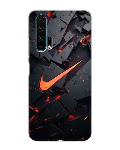 Чехол для Huawei Honor 20 Pro с картинкой «Nike — эффект разломов»