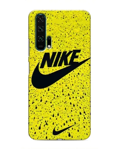 Чехол для Huawei Honor 20 Pro с картинкой «Желтый текстурный Nike»
