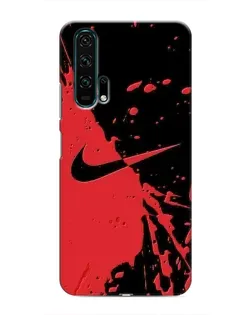 Чехол для Huawei Honor 20 Pro с картинкой «Красные брызги Nike»