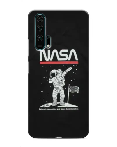 Чехол для Huawei Honor 20 Pro с картинкой «NASA — шагаем по Луне»