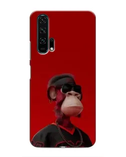 Чехол для Huawei Honor 20 Pro с картинкой «Bored Ape в красном»