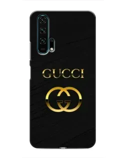 Чехол для Huawei Honor 20 Pro с картинкой «Золотой логотип Gucci»