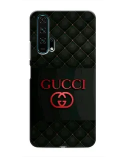 Чехол для Huawei Honor 20 Pro с картинкой «Gucci — стеганый черный»