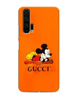 Чехол для Huawei Honor 20 Pro с картинкой «Микки Маус Gucci — оранж»