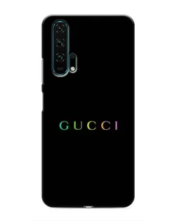 Чехол для Huawei Honor 20 Pro с картинкой «Gucci — неоновый минимализм»