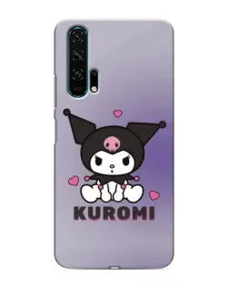 Чехол для Huawei Honor 20 Pro с картинкой «Kuromi — фиолетовый арт»