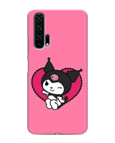 Чехол для Huawei Honor 20 Pro с картинкой «Kuromi — любовь в сердце»