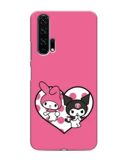 Чехол для Huawei Honor 20 Pro с картинкой «Kuromi и My Melody»