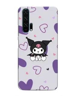 Чехол для Huawei Honor 20 Pro с картинкой «Kuromi и лавандовые сердца»