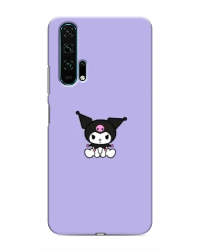 Чехол для Huawei Honor 20 Pro с картинкой «Kuromi — фиолетовый минимализм»