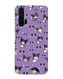 Чехол для Huawei Honor 20 Pro с картинкой «Kuromi — паттерн»